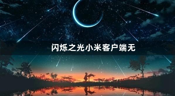 闪烁之光小米客户端无法充值