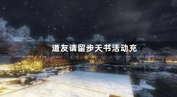 道友请留步天书活动充值