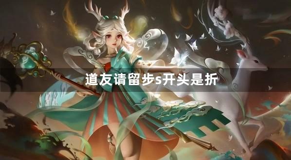 道友请留步s开头是折扣版吗